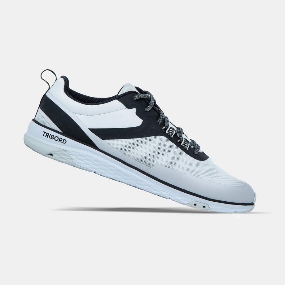 DECATHLON  Chaussures bateau basket de voile Race Gris noir 