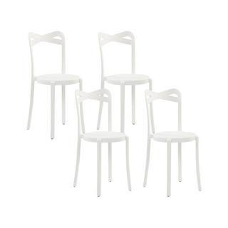 Beliani Lot de 4 chaises en Matière synthétique Moderne CAMOGLI  