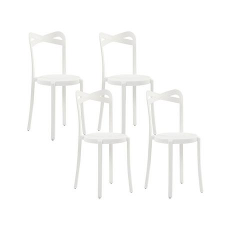 Beliani Lot de 4 chaises en Matière synthétique Moderne CAMOGLI  