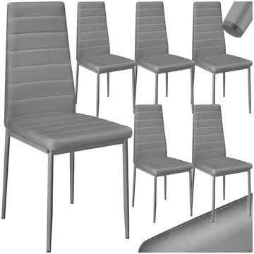 Lot de chaises avec surpiqûre