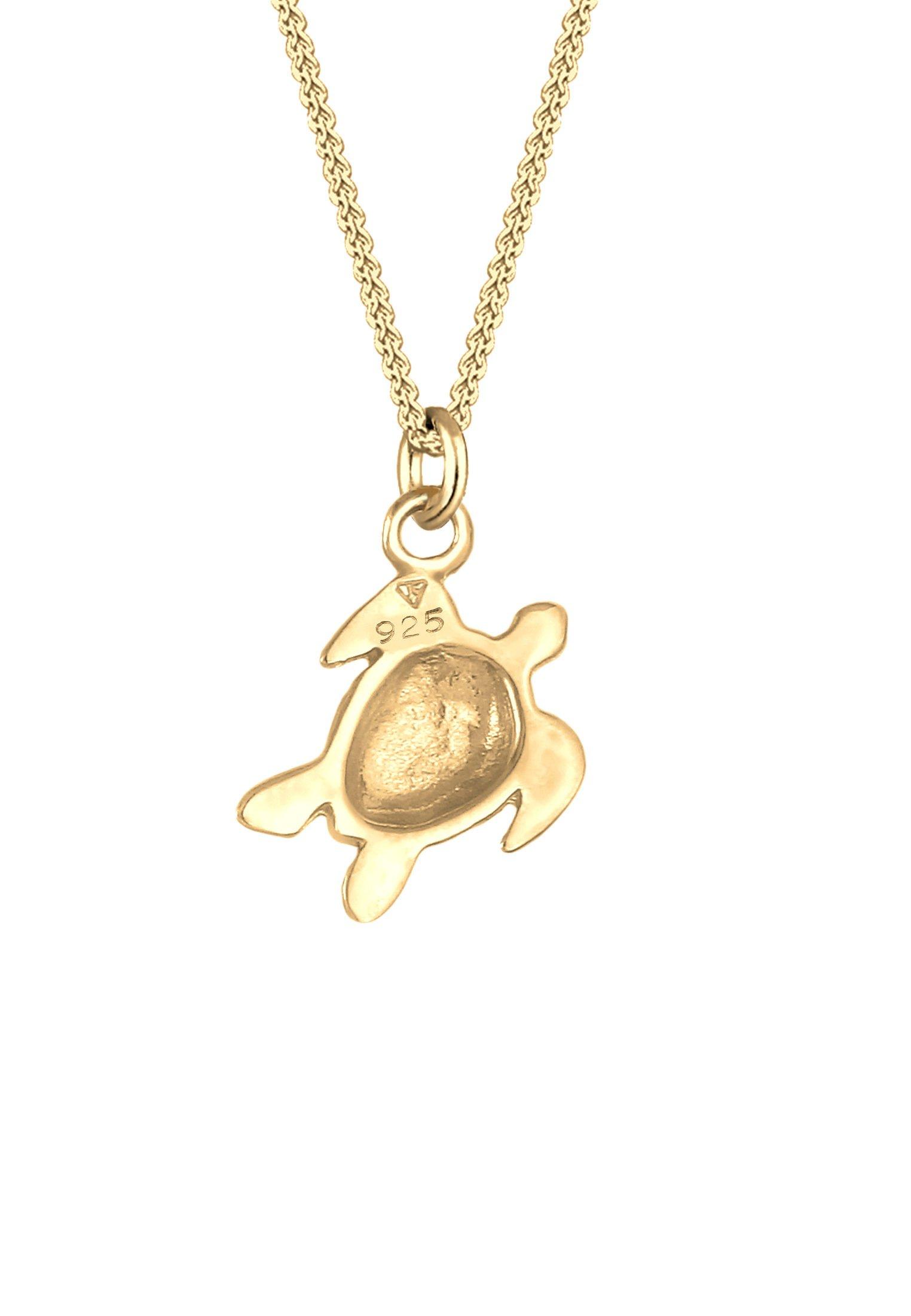 Elli  Halskette Schildkröten Anhänger 