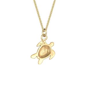 Elli  Halskette Schildkröten Anhänger 