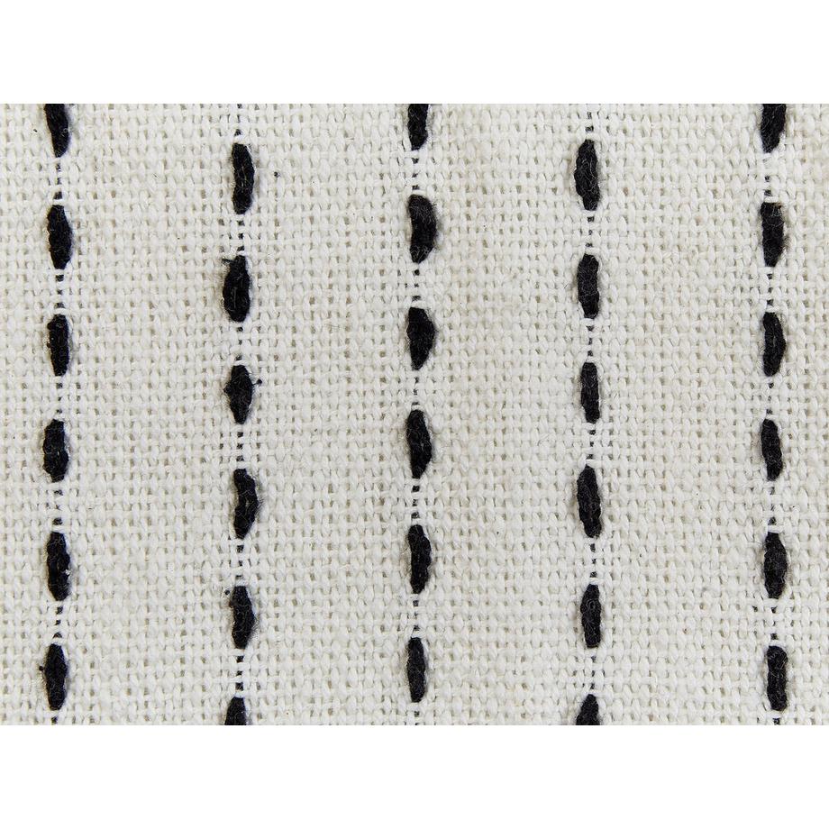 Beliani MODAR Gestreifte Baumwoll-Tagesdecke  