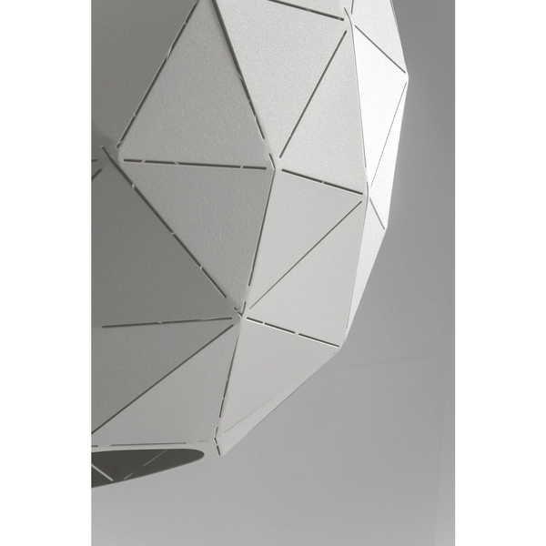 KARE Design Lampada a sospensione Triangolo bianco Ø30cm  