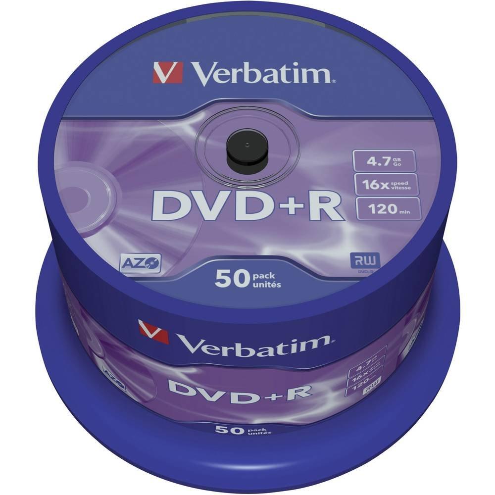 Verbatim  Verbatim 43550 DVD+R vergine 4.7 GB 50 pz. Torre 