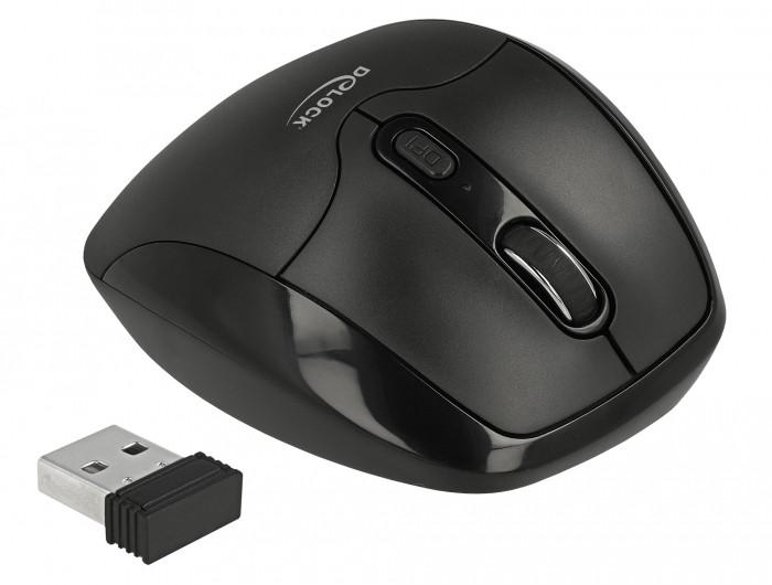 DeLock  12673 mouse Mano destra RF Wireless Ottico 1600 DPI 