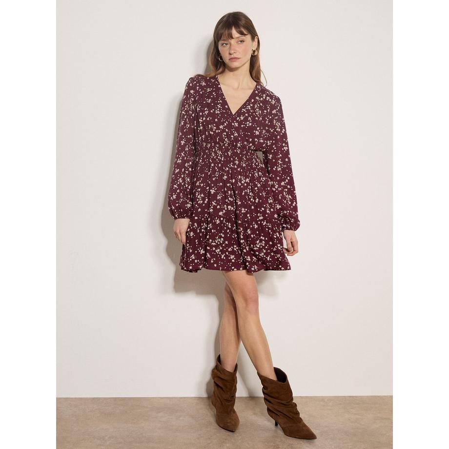APRICOT Mini-Kleid mit Blumenmuster  
