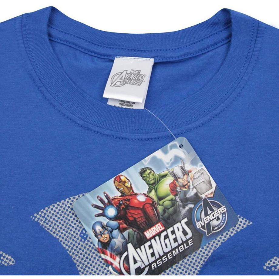 MARVEL Avengers T-Shirt Scudo Effetto Usurato  