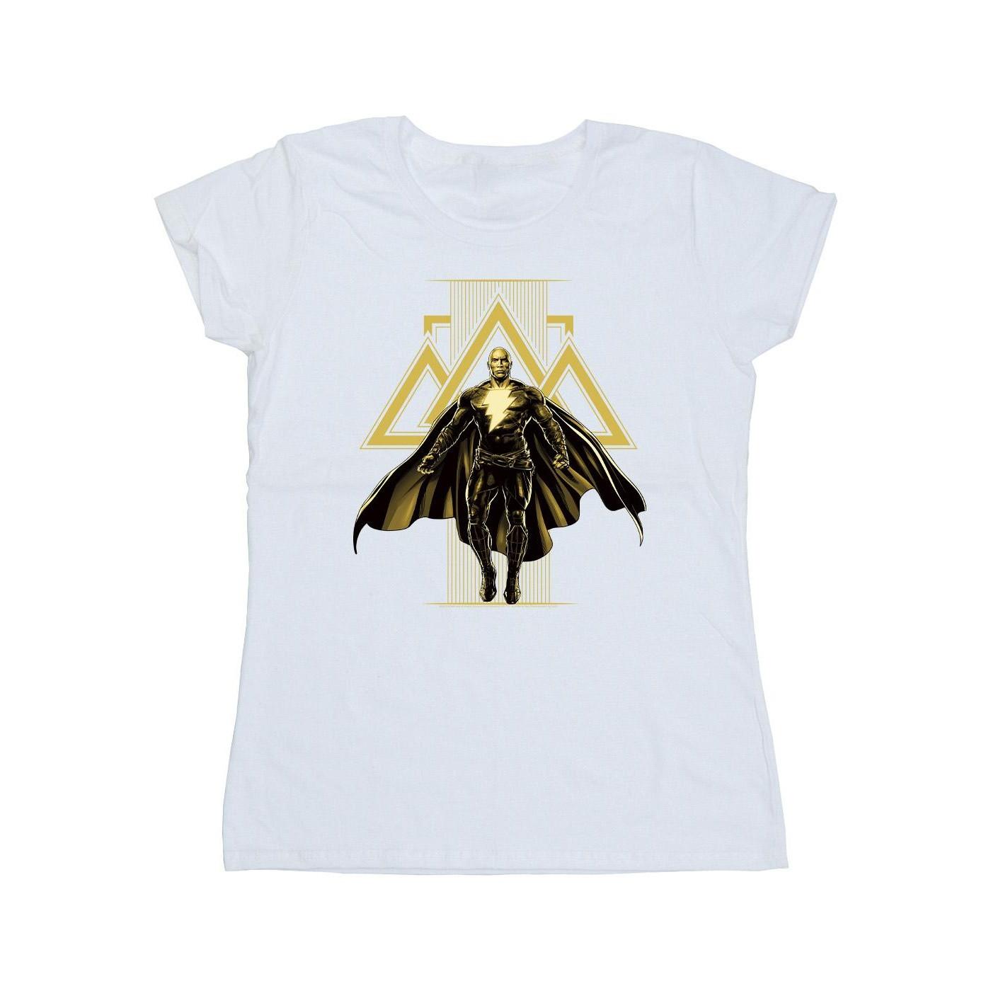 Image of Black Adam Rising Golden Symbols Tshirt Damen Weiss L