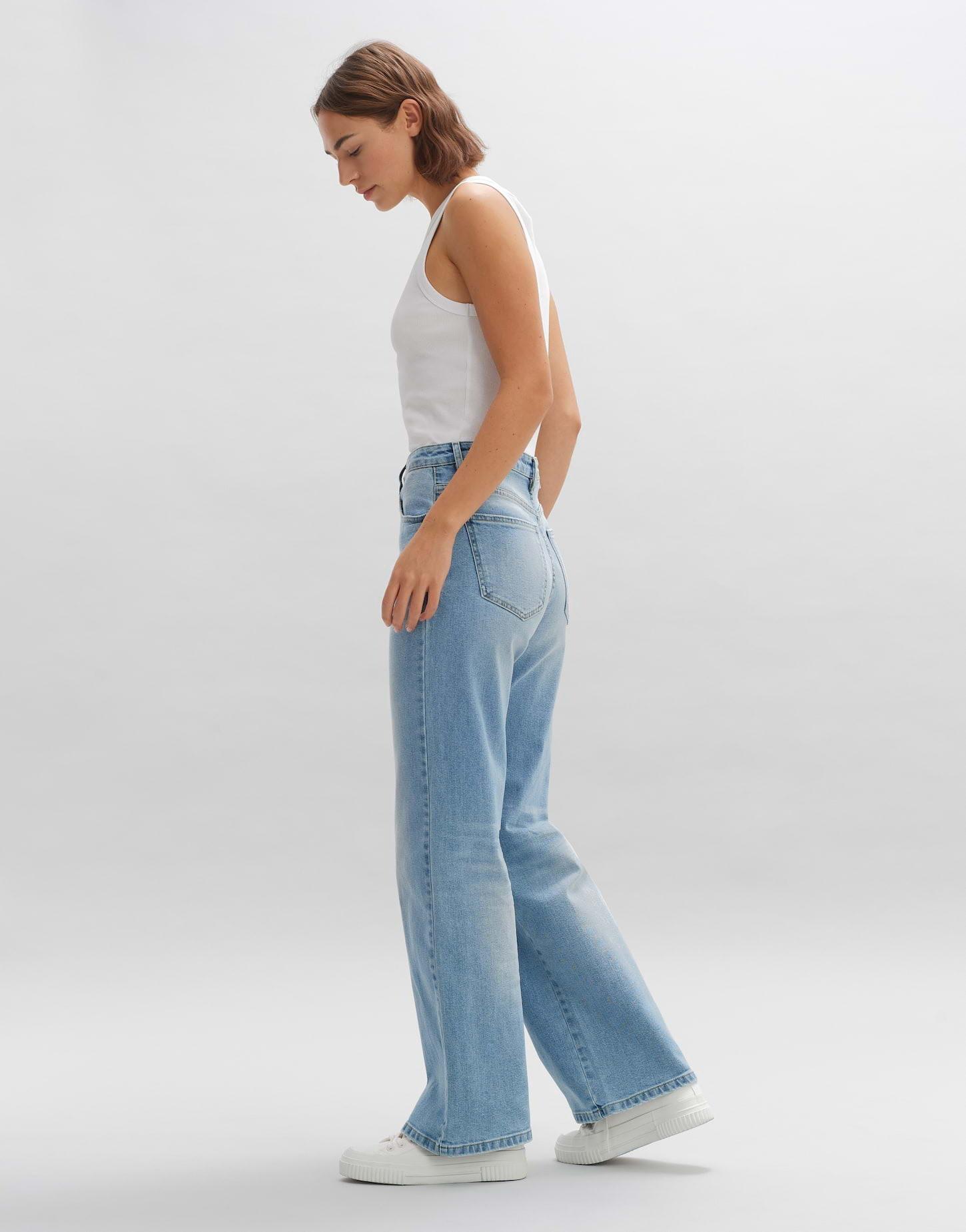 OPUS  Wide Leg Jeans Mivy gerade geschnitten 