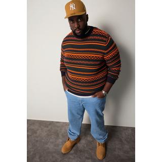 Sthuge Pullover Strick-Muster Rundhals  