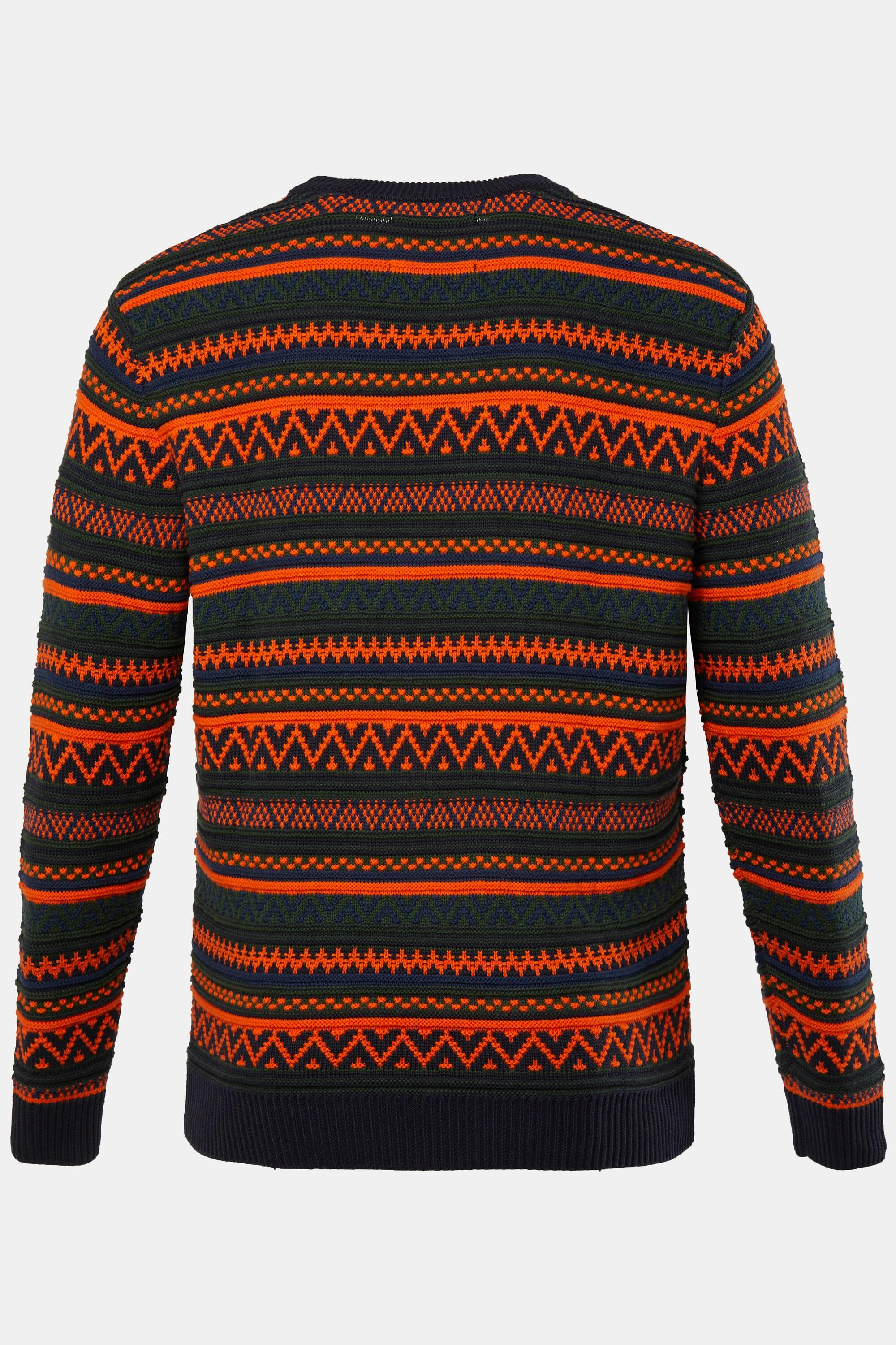 Sthuge Pullover Strick-Muster Rundhals  