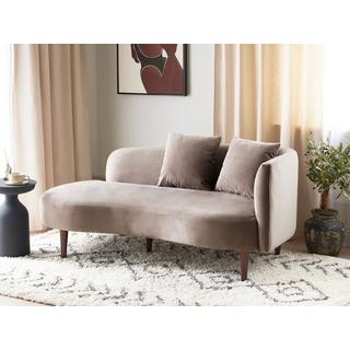 Beliani Chaise longue en Velours Glamour CHAUMONT  