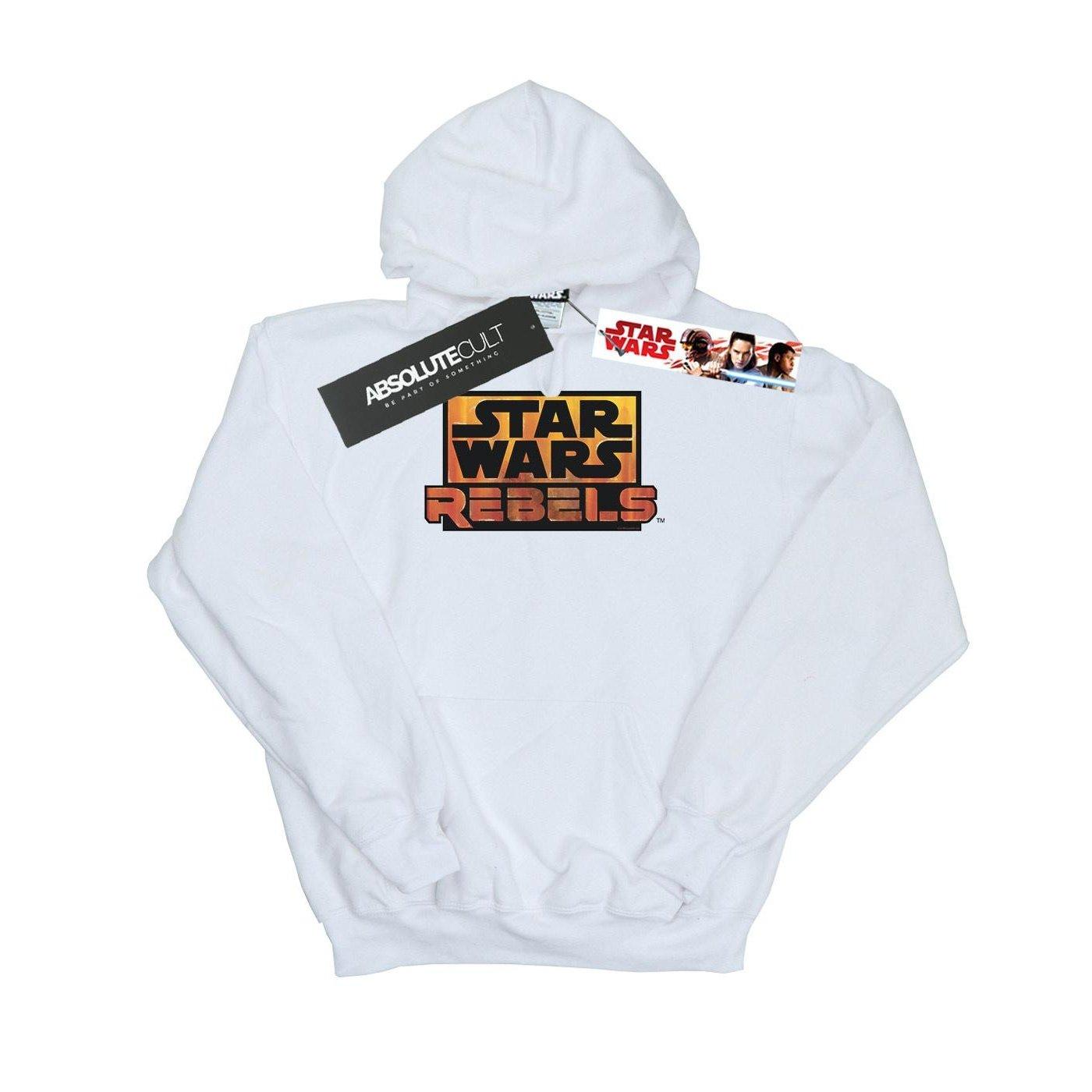 Image of Rebels Logo Kapuzenpullover Jungen Weiss 128