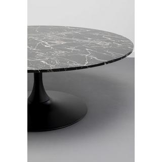 KARE Design Table basse marbre Schickeria noir ronde 110  