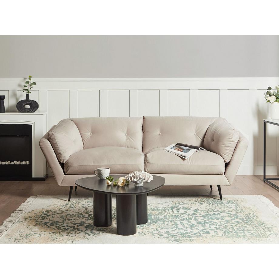 Beliani 3 Sitzer Sofa aus Samtstoff  LENVIK  