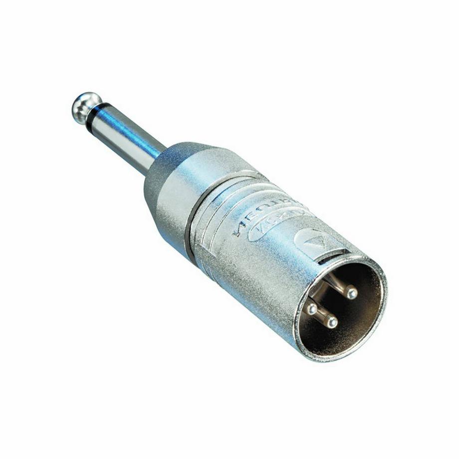 Nedis  XLR Adapter XLR 3p männlich - 6.35 mm, männlich Silber 