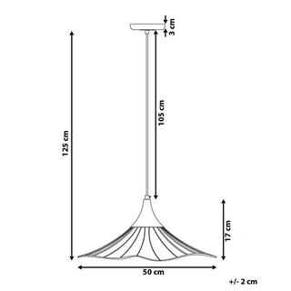 Beliani Lampadario en Metallo Moderno MAZARO  