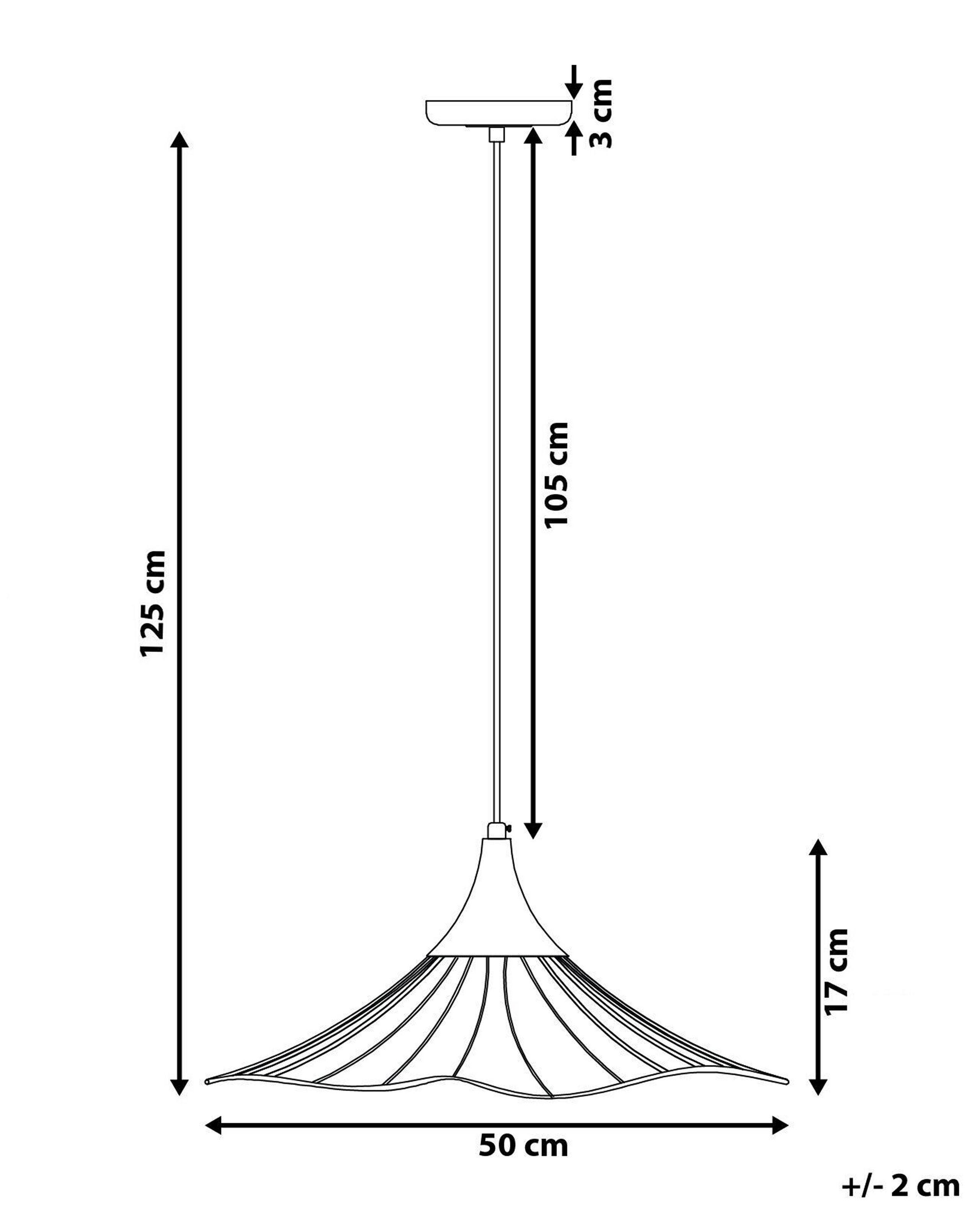 Beliani Lampe suspension en Métal Moderne MAZARO  