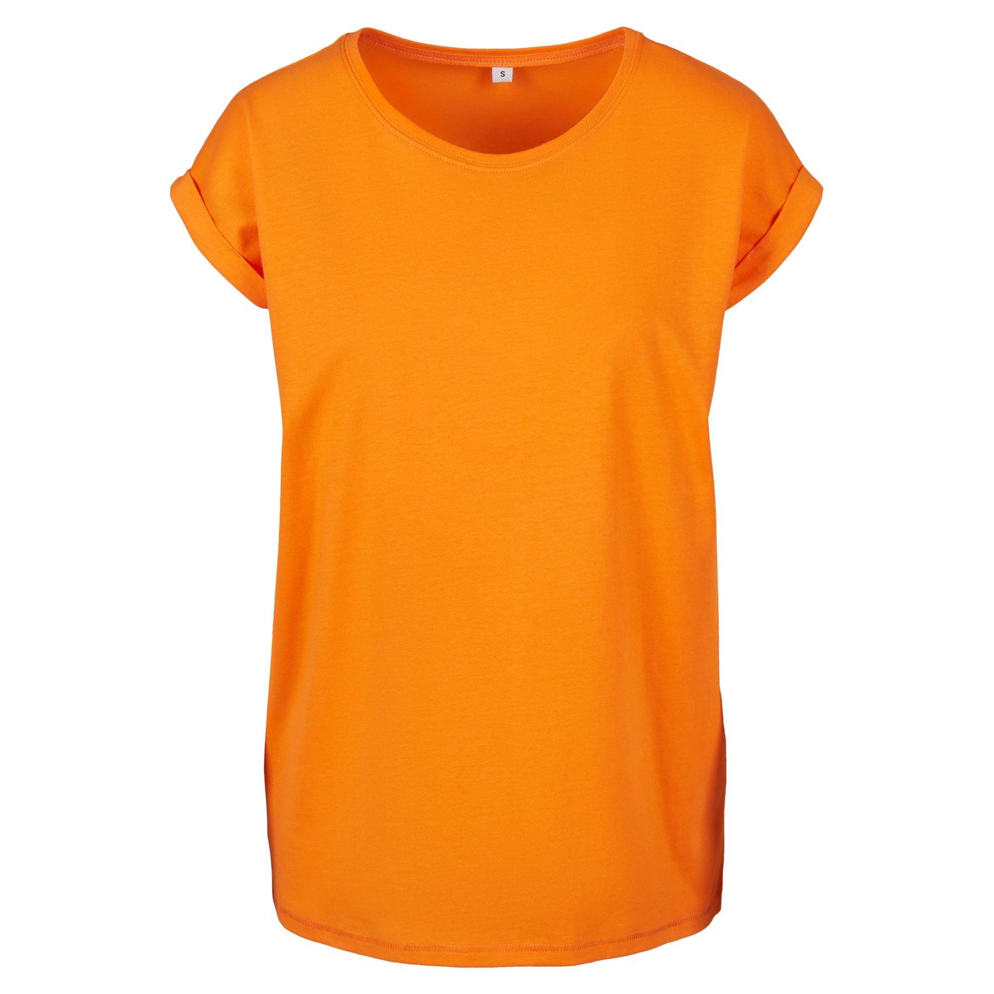 Image of Tshirt Überschnittene Schulter Damen Orange XXL