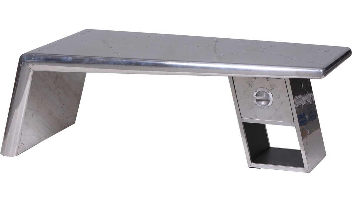 mutoni Table basse Aero argent 60x132  