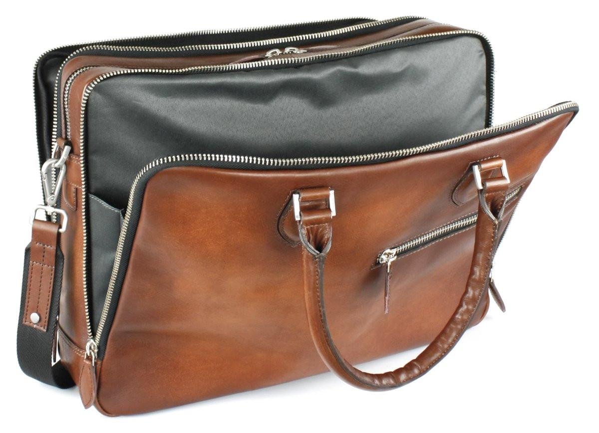 BUGATTI Domus Aktentasche 43 cm Cognac  