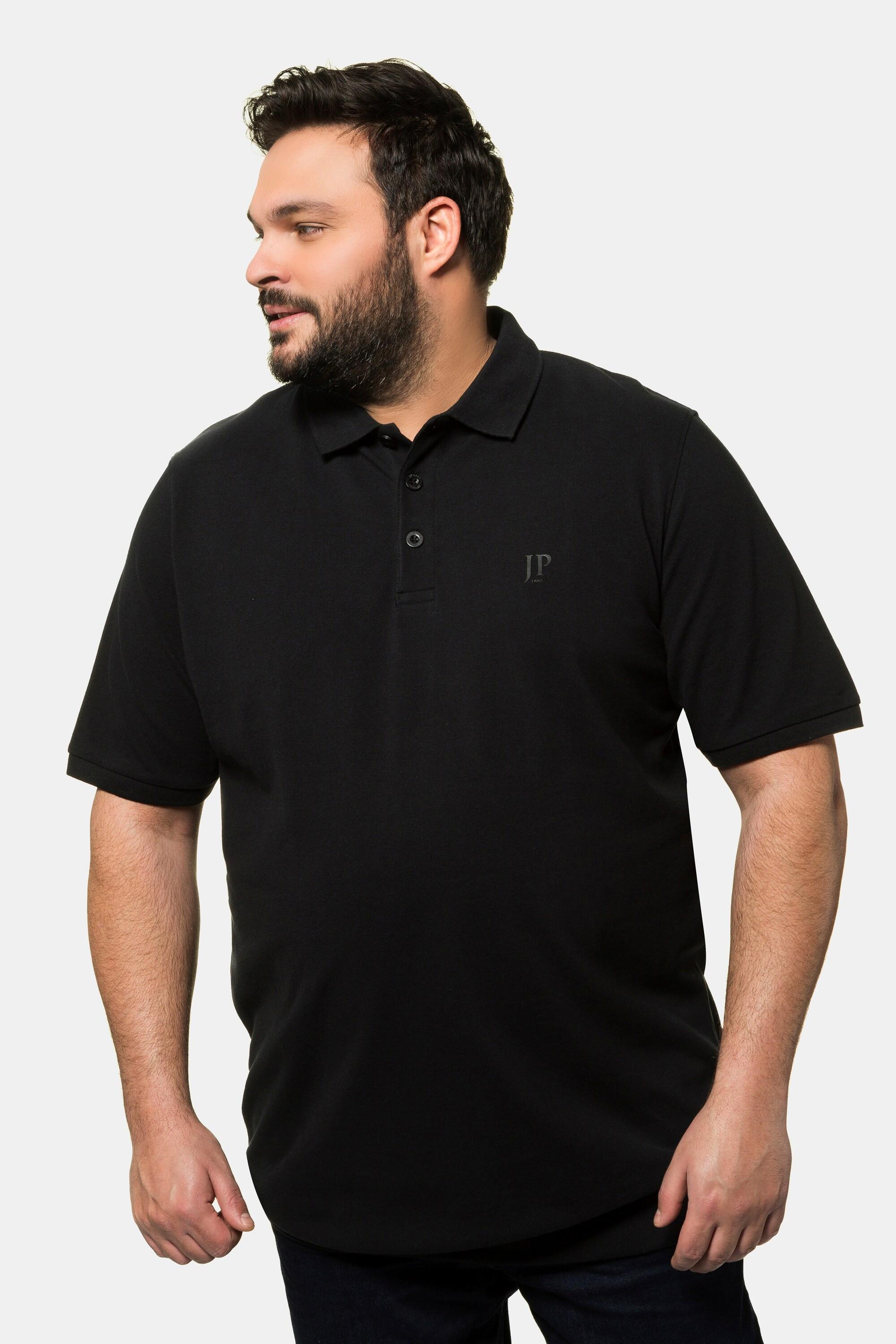 JP1880  Poloshirt, Basic, Bauchfit, Halbarm, Piqué 