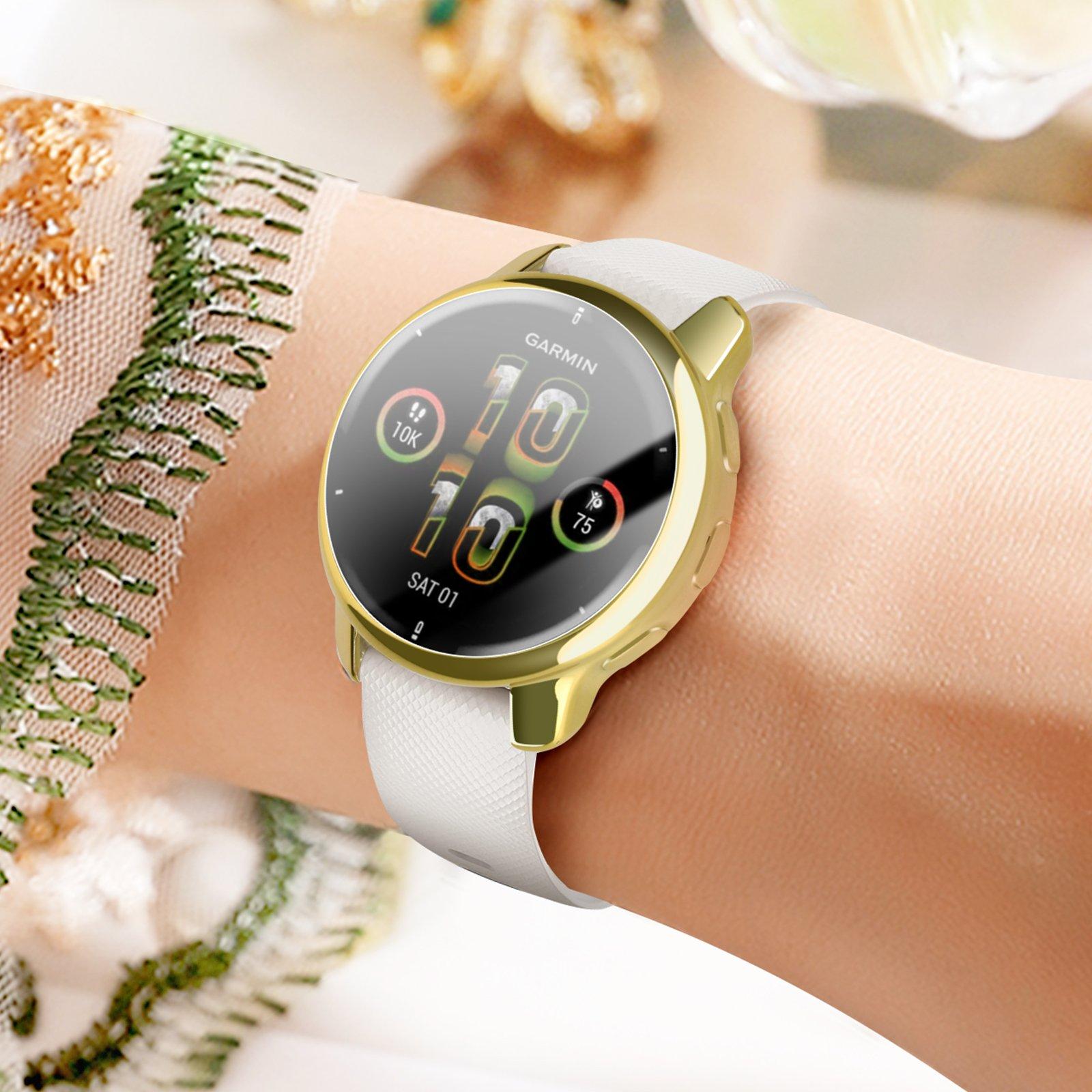 Avizar  Cover Garmin Venu 2 Plus bordo oro 