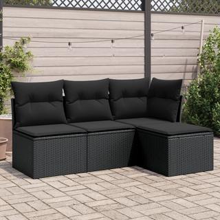 VidaXL set divano da giardino Polirattan  