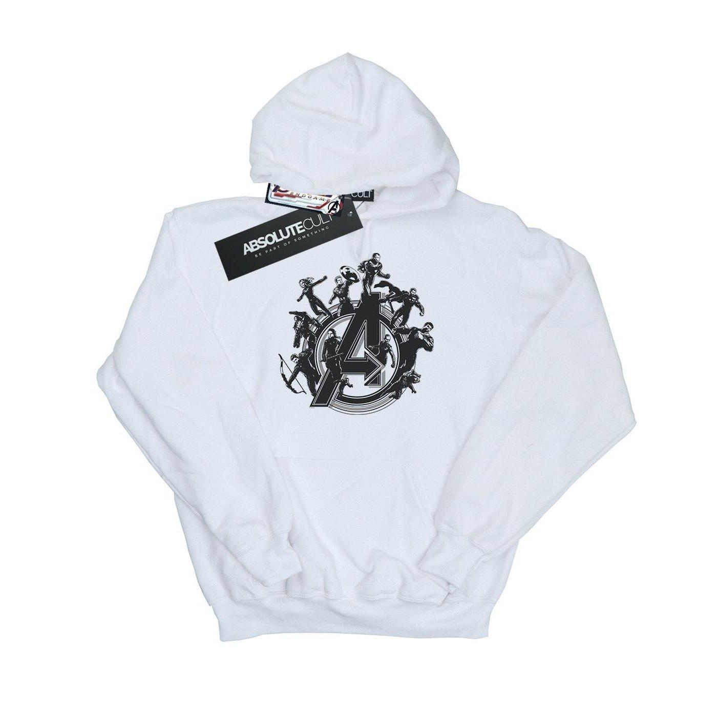 Image of Avengers Endgame Hero Circle Kapuzenpullover Mädchen Weiss 128