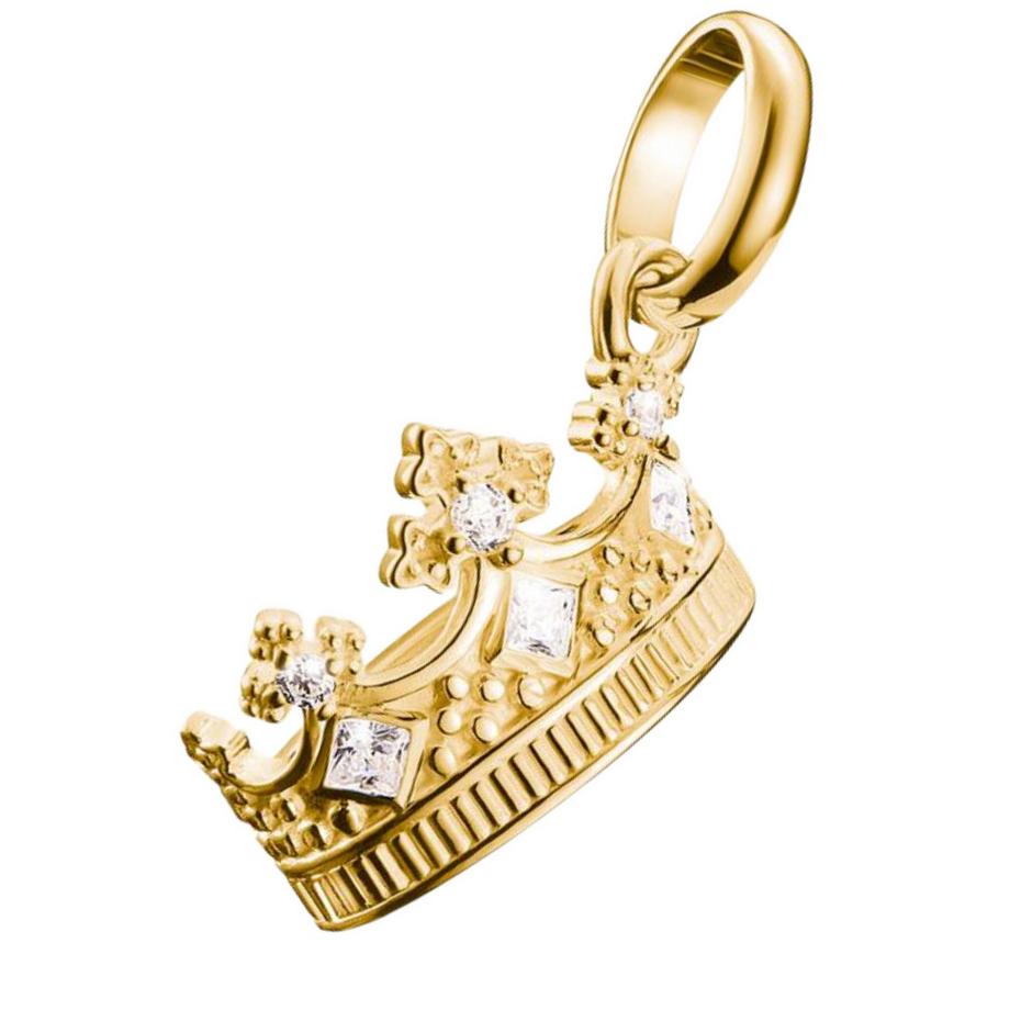 Thomas Sabo  Charm Anhänger Krone   Steinen Connect veret 