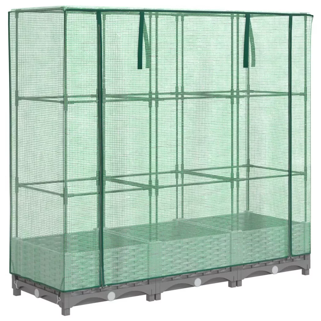 VidaXL - Jardinière surélevée polypropylène, One Size, Gris