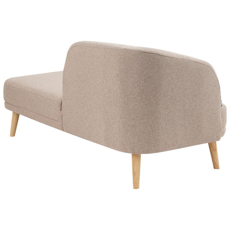 Beliani Chaise longue côté gauche en Tissu Traditionnel TANLAY  