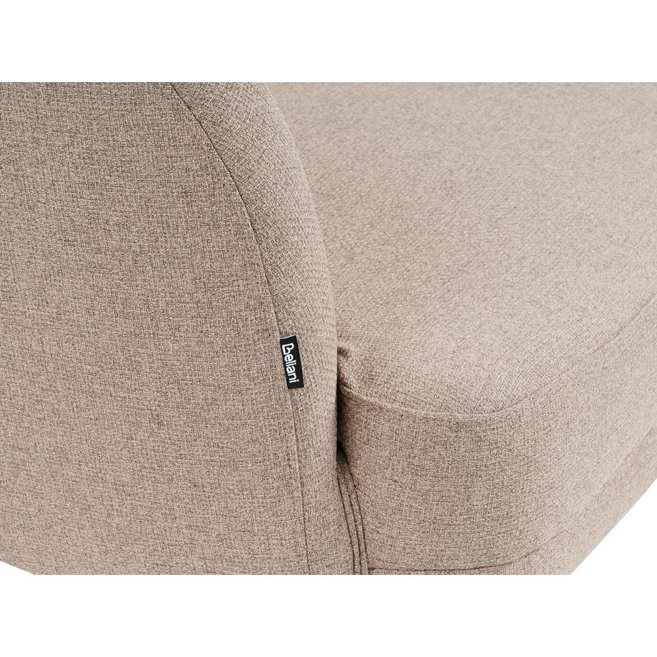 Beliani Chaise longue côté gauche en Tissu Traditionnel TANLAY  