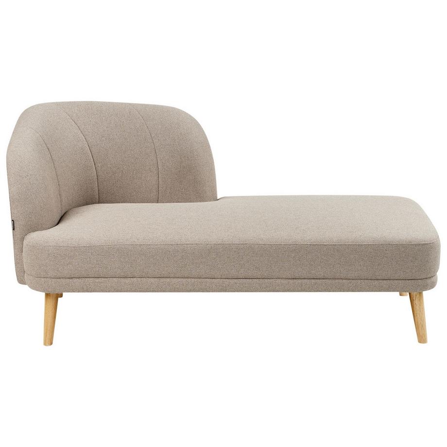 Beliani Chaise longue côté gauche en Tissu Traditionnel TANLAY  