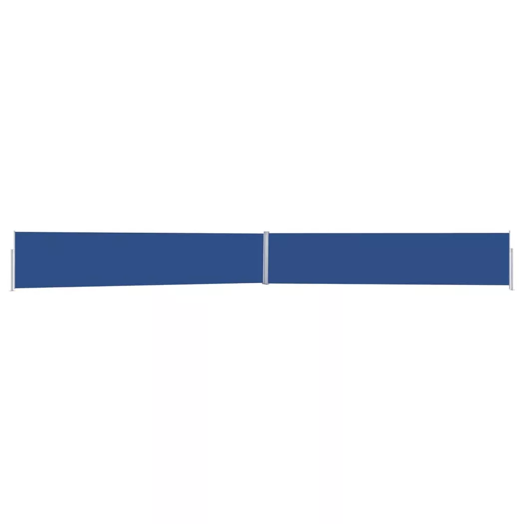 vidaXL Ausziehbare Seitenmarkise 170x1200 cm Blau