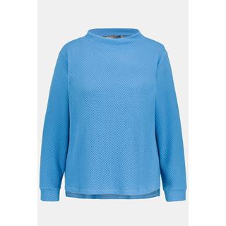 Ulla Popken  Sweat-shirt, col montant, encolure ronde, classique, manches longues 