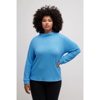 Ulla Popken  Sweat-shirt, col montant, encolure ronde, classique, manches longues 