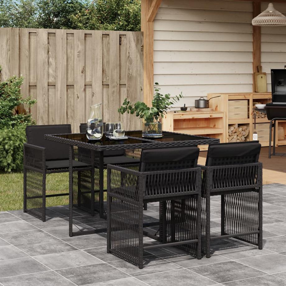 VidaXL set da pranzo da giardino Polirattan  