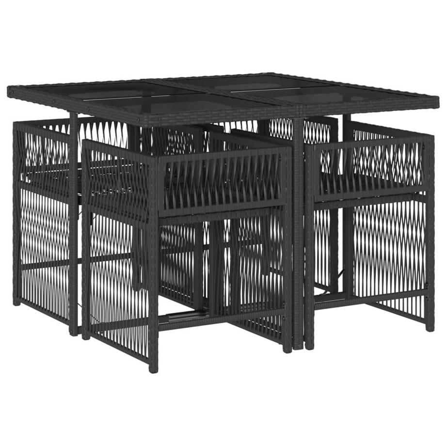 VidaXL set da pranzo da giardino Polirattan  