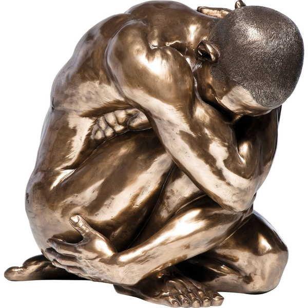Image of Deko Figur Nude Man Hug Bronze Deko Figur Nude Man Hug Bronze
