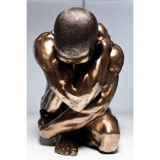 KARE Design Figura Deco Uomo Nudo Abbraccio Bronzo  