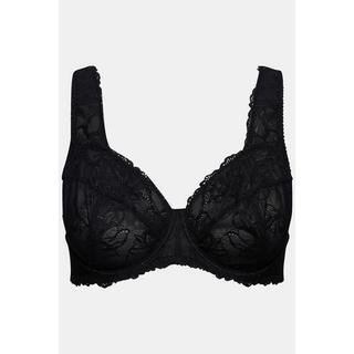 Ulla Popken  Soutien-gorge avec dentelle, armatures et bretelles larges - bonnets B-F 