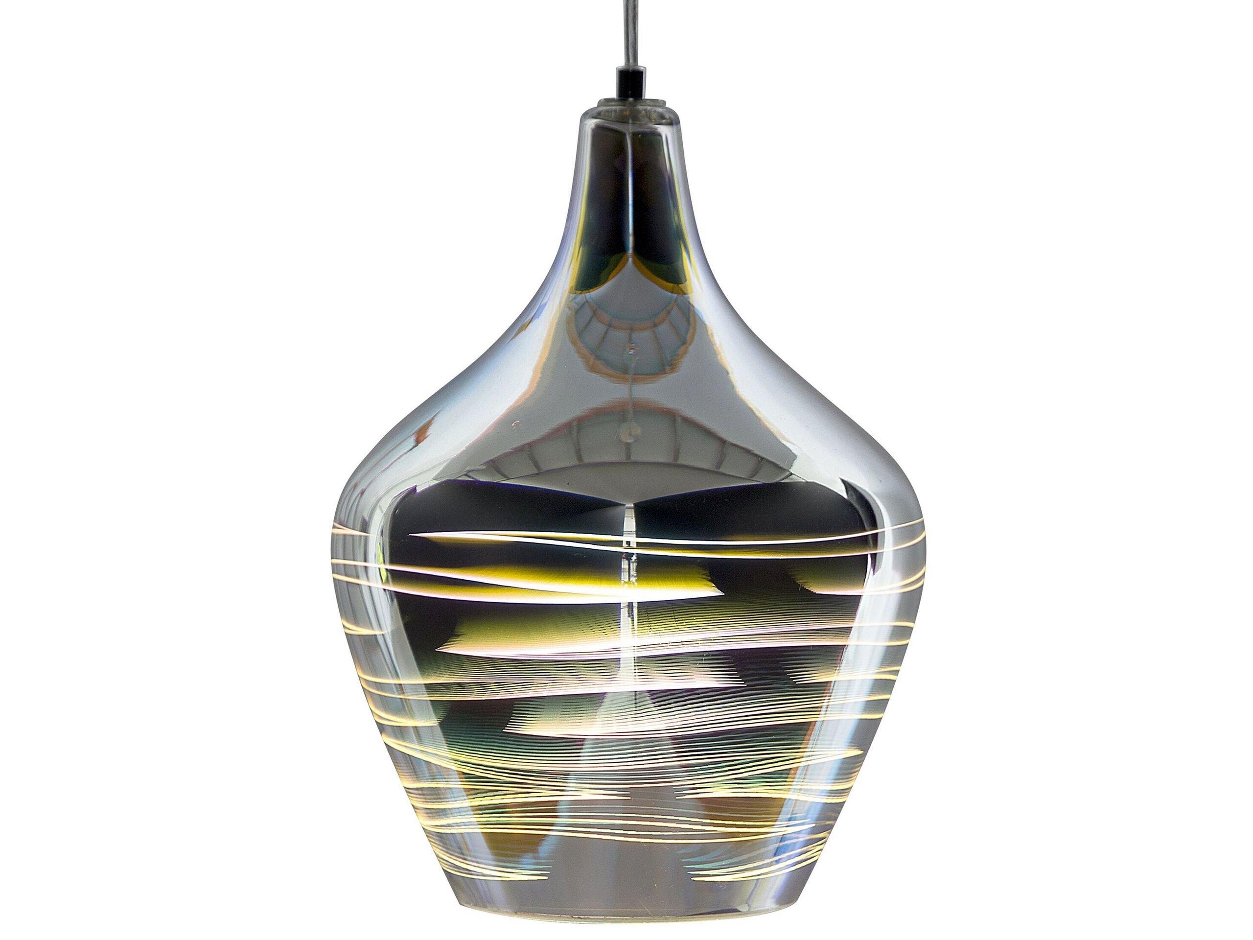 Beliani Lampe suspension en Verre Moderne SANGONE  