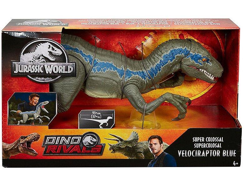 Mattel  Jurassic World Riesendino Velociraptor Blue 