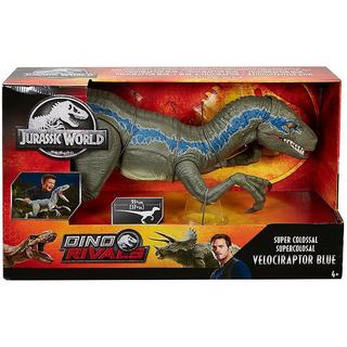 Mattel  Jurassic World Riesendino Velociraptor Blue 