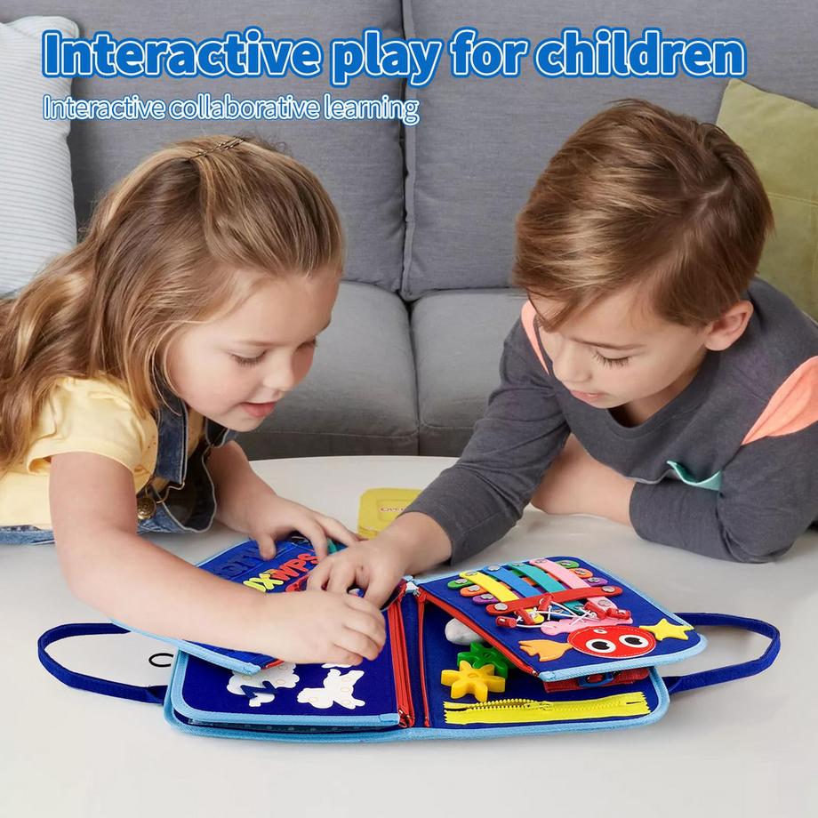 Activity-board  Safe Busy Board für Kleinkinder - Interaktives Motorikspielzeug & Lernspielzeug 