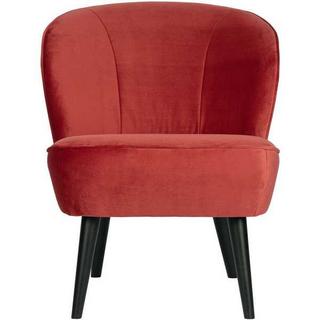 mutoni Fauteuil Sara en velours framboise  