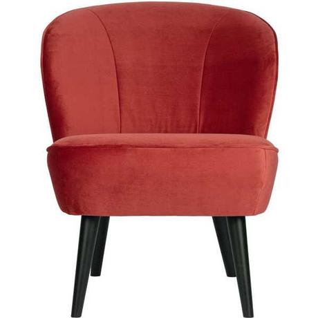 mutoni Fauteuil Sara en velours framboise  