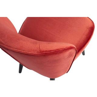 mutoni Fauteuil Sara en velours framboise  